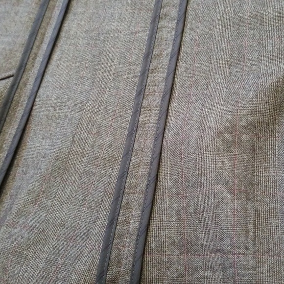 Beth Bowley brown 100% wool lined a-line skirt - Picture 7 of 8